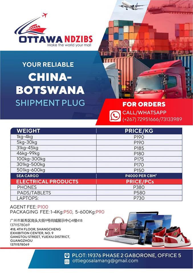 Your reliable China-Botswana shipment plug
