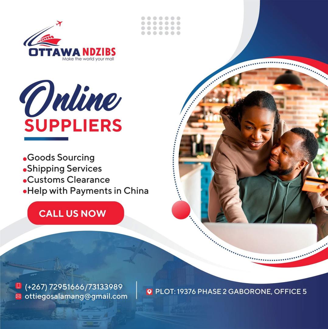 Online suppliers - goods sourcing and shipping services